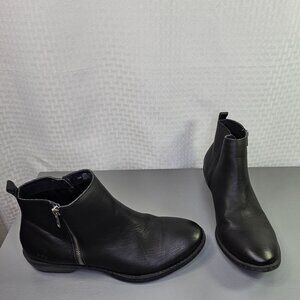 B.O.C. Women's Black Ankle Boots Side Zipper Size 10M